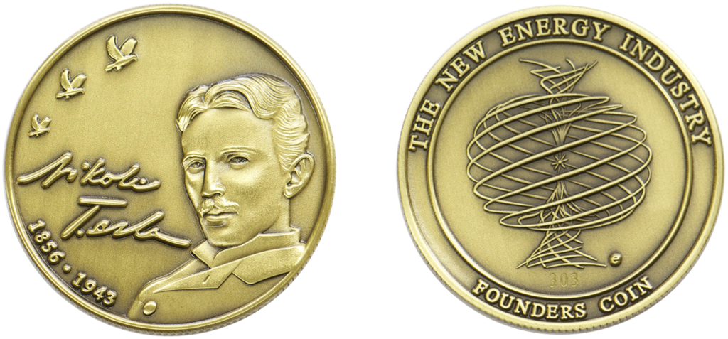Nikola Tesla, coin, energy, new energy,