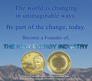 Nikola Tesla Coin, Become a Founder of THE NEW ENERGY INDUSTRY